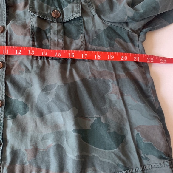 TRIBAL JEANS  Women Long Sleeve Button-Down  Camo Shirt Size Large - Picture 8 of 12